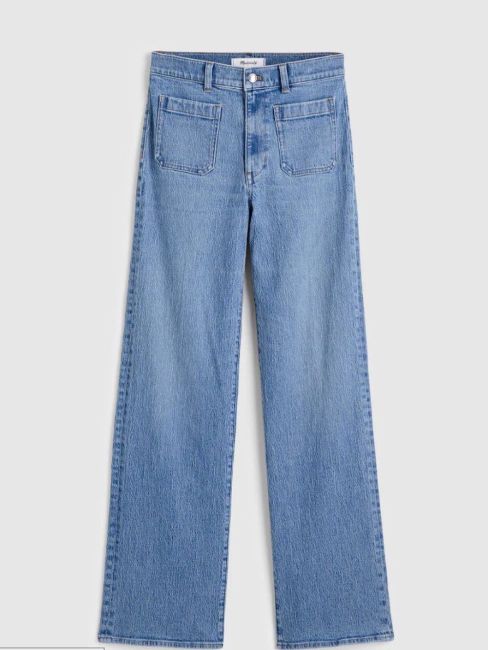 Madewell Emmet Wide Leg Jean - driftwater wash Comfort Stretch
